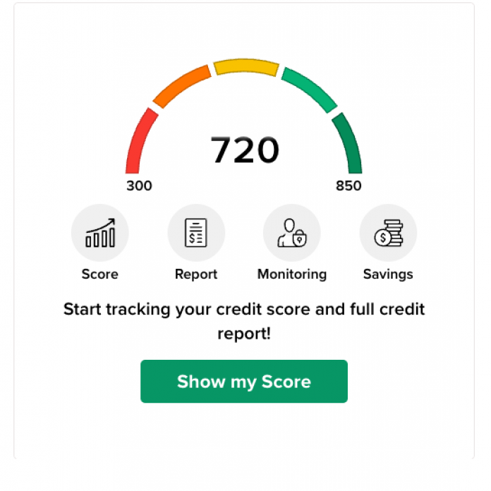 Credit Score Widget Screenshot