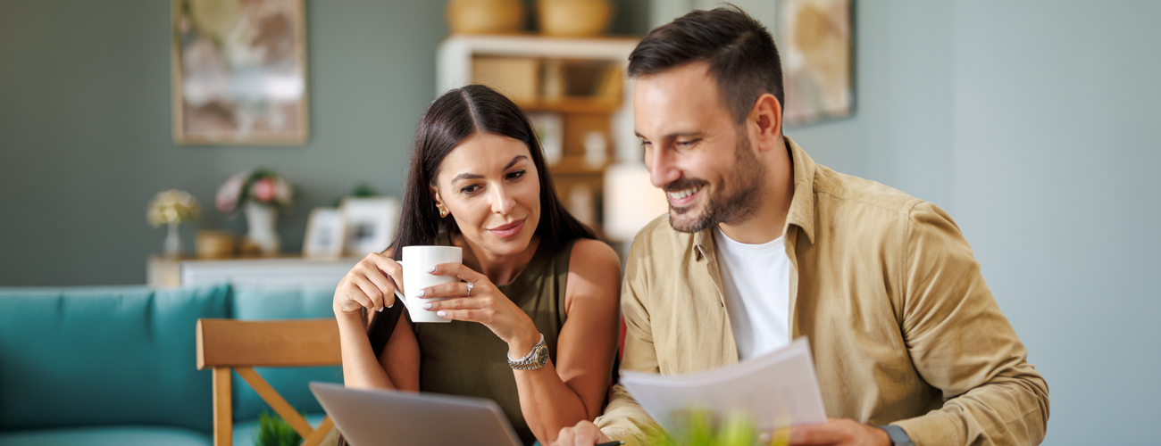 Young Couple Budgeting