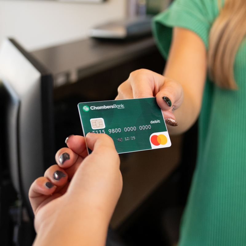 chambers debit cards