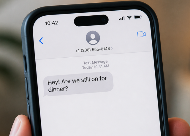 dinner text